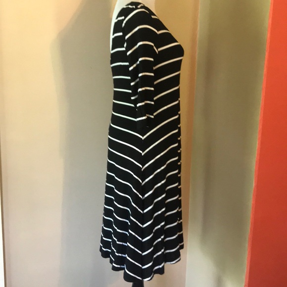 Black and White Striped Dress - Picture 2 of 3